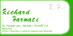 richard harmati business card